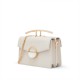 Charles Keith Ladies Casual Metal Buckle Handbag Shoulder Bag Cream